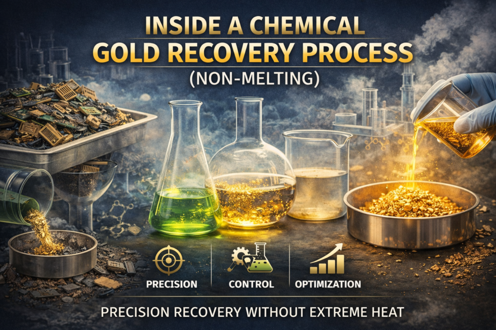 Recoverer Process Inside a Chemical Gold Recovery Process (Non-Melting) - MRT Gold