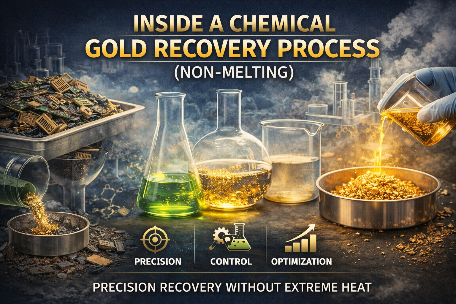 Isolate Gold Inside a Chemical Gold Recovery Process (Non-Melting) - MRT Gold