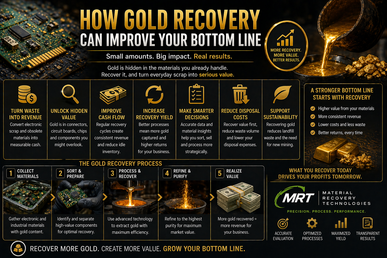 How Gold Recovery Can Improve Your Bottom Line - MRT Gold